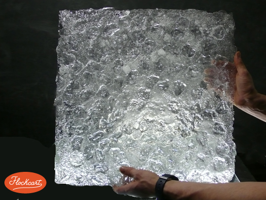 La lastra Ice Sheets misura 46 cm per lato 